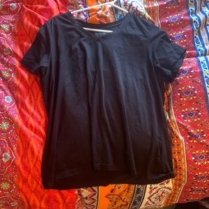 Plain black tee